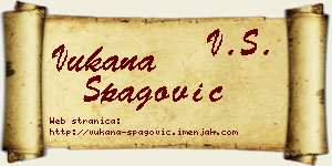 Vukana Špagović vizit kartica